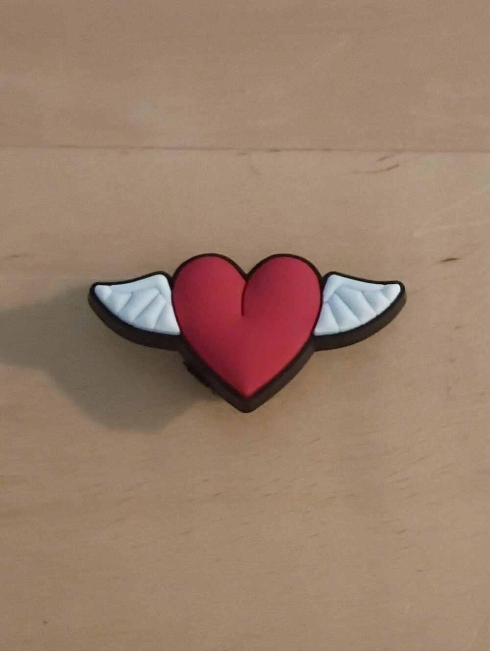 10 for $10 Jibbitz Croc Charms - Red & White Heart w/ Wings - New Shoe Charms